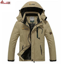 Load image into Gallery viewer, winter jacket men outwear wool Liner thick warm cotton parka men coat waterproof windproof outdoor snow ski jackets