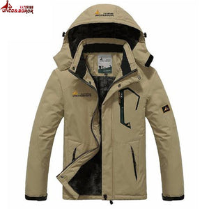 winter jacket men outwear wool Liner thick warm cotton parka men coat waterproof windproof outdoor snow ski jackets