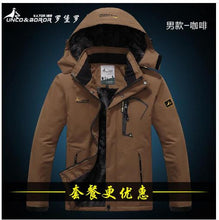 Load image into Gallery viewer, winter jacket men outwear wool Liner thick warm cotton parka men coat waterproof windproof outdoor snow ski jackets