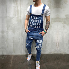 Load image into Gallery viewer, Hip hop Fashion Men&#39;s Ripped Jeans Jumpsuits Hi Street Distressed Denim Bib Overalls For Man Suspender Pants Size S-XXXL