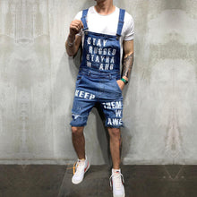 Load image into Gallery viewer, Hip hop Fashion Men&#39;s Ripped Jeans Jumpsuits Hi Street Distressed Denim Bib Overalls For Man Suspender Pants Size S-XXXL