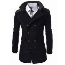 Load image into Gallery viewer, TANGEST Fashion Male Autumn Winter Coat Turn-down Collar Wool Blend Men Overcoat MWN113