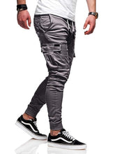 Load image into Gallery viewer, Autumn Men Joggers Pants 2019 New Casual Male Cargo Military Sweatpants Solid Multi-pocket Hip Hop Fitness Trousers Sportswear