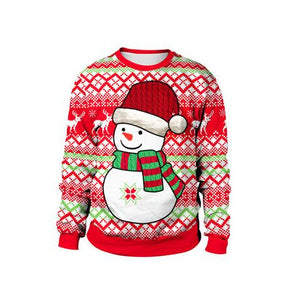 2019 Pullover Womens Mens Hoodies Sweaters Tops Ugly Christmas Sweater Santa Elf FunnyAutumn Winter Clothing