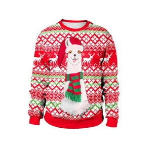 2019 Pullover Womens Mens Hoodies Sweaters Tops Ugly Christmas Sweater Santa Elf FunnyAutumn Winter Clothing