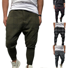 Load image into Gallery viewer, WENYUJH Men Casual Harem Pants Stylish Loose Plaid Pant Printed Joggers Sporting Trousers Men Hip Hop Pantalon Homme 2019