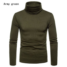 Load image into Gallery viewer, 2019 New Brand Men&#39;s Thermal  Turtle Neck Skivvy Turtleneck Sweaters Stretch Casual Tops US