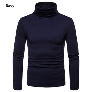 2019 New Brand Men's Thermal  Turtle Neck Skivvy Turtleneck Sweaters Stretch Casual Tops US