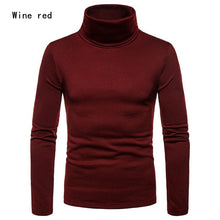 Load image into Gallery viewer, 2019 New Brand Men&#39;s Thermal  Turtle Neck Skivvy Turtleneck Sweaters Stretch Casual Tops US