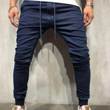 Load image into Gallery viewer, Men Solid Skinny Jeans Pants Fashion Streetwear Jeans Hip Hop Slim Fit Denim Pants Male Stretchy distressed Jeans Plus Size 3XL