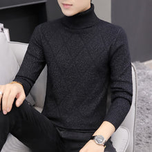 Load image into Gallery viewer, 2019 Autumn and Winter High Lapel Men&#39;s Long-sleeved Sweaters Fashion Casual Man slim fit knit Sweater Brand clothing S-XXXL