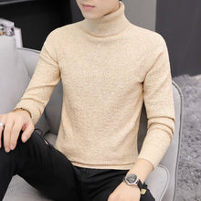 Load image into Gallery viewer, 2019 Autumn and Winter High Lapel Men&#39;s Long-sleeved Sweaters Fashion Casual Man slim fit knit Sweater Brand clothing S-XXXL