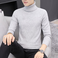 Load image into Gallery viewer, 2019 Autumn and Winter High Lapel Men&#39;s Long-sleeved Sweaters Fashion Casual Man slim fit knit Sweater Brand clothing S-XXXL