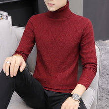 Load image into Gallery viewer, 2019 Autumn and Winter High Lapel Men&#39;s Long-sleeved Sweaters Fashion Casual Man slim fit knit Sweater Brand clothing S-XXXL