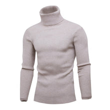 Load image into Gallery viewer, 2019 High Quality Warm Turtleneck Sweater Men Fashion Solid Knitted Mens Sweaters Casual Slim Pullover Male Double Collar Tops