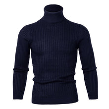 Load image into Gallery viewer, 2019 High Quality Warm Turtleneck Sweater Men Fashion Solid Knitted Mens Sweaters Casual Slim Pullover Male Double Collar Tops