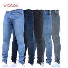 Load image into Gallery viewer, New Mens Pencil Pants 2019 Fashion Men Casual Slim Fit Straight Stretch Feet Skinny Zipper Jeans For Male Hot Sell Trousers