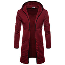 Load image into Gallery viewer, Mens New Style Autumn Winter Coat Warm  Trench New Fashion Long Overcoat Casual Solid Outwear Cardigan