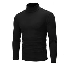 Load image into Gallery viewer, Mens Long Sleeve Cotton High Neck Turtleneck Stretch Slim Basic Tee Tops New Mens Roll Turtle Neck Pullover Knitted Sweater