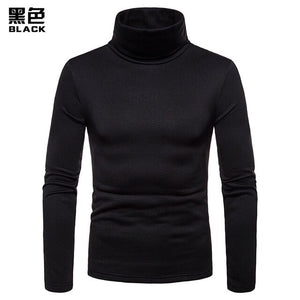 UK Fashion Mens Roll Turtle Neck Pullover Knitted Jumper Tops Sweater Shirt