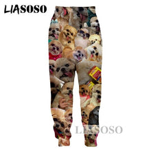 Load image into Gallery viewer, LIASOSO NEW Harajuku Animals Doge SHIBA Funny MEME 3D Print Pants Unisex Good Quality Dog Nyan Cat Colorful Space Pant Tops G493