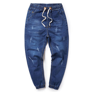 Plus Size Jeans Men elastic 5XL 6XL 7XL 8XL Large size Jeans men with Elastic Band Big size male Jeans 2XL-8XL for 155kg